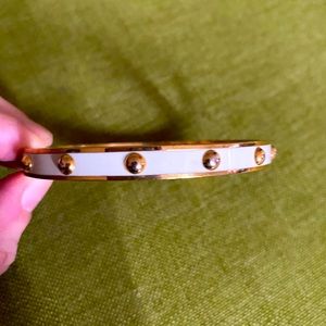 Coach gold and white bracelet